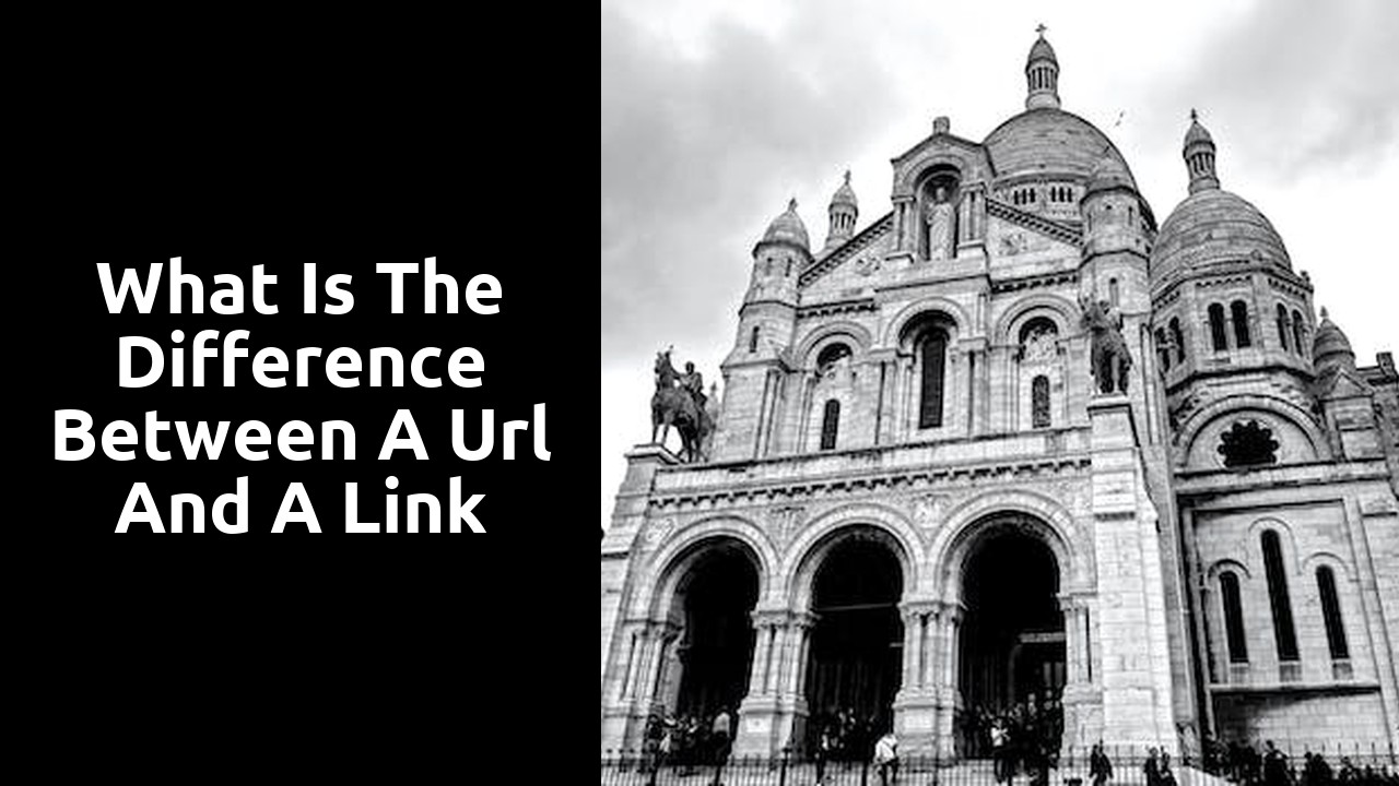 what is the difference between a url and a link